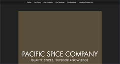 Desktop Screenshot of pacspice.com