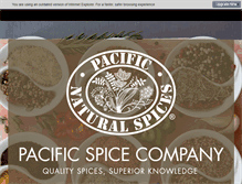 Tablet Screenshot of pacspice.com